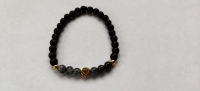 6mm Black mat Grey Gold