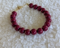 Armband Napels acryl kralen 10 mm