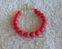 Armband Napels acryl kralen 10 mm