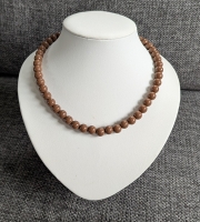 Kralenketting acryl 10mm bruin