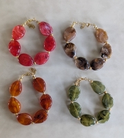 Kralenarmband acryl druppel