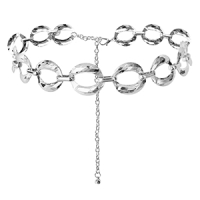 Heupketting Bohemian grote schakel goud / zilver