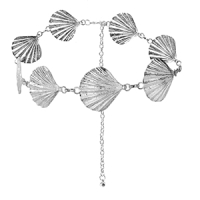 Heupketting Bohemian schelpen goud / zilver