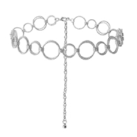 Heupketting Bohemian dubbele ring goud / zilver