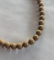Ketting kralen 10mm acryl Brons bruin